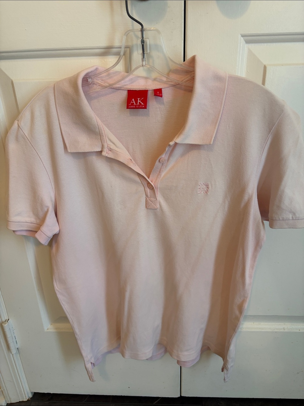 Anne Klein Pink Short Sleeve Polo Shirt